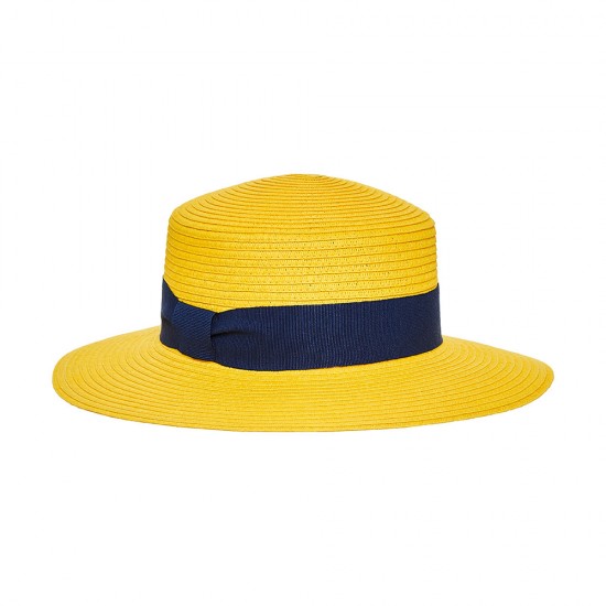 Cuba Boater Hat Yellow