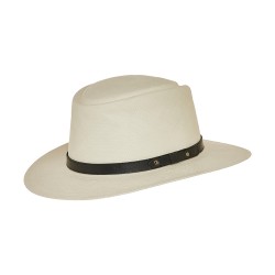 Original Panama Hat Gambler Leather