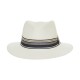 Original Panama Hat Ιντυ Arizona Ivory Striped Ribbon