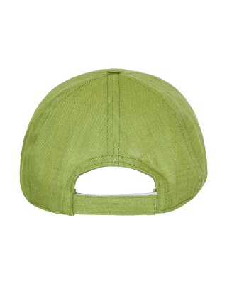 Καπέλο Baseball Linen Πράσινο Λαιμ