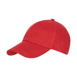 Καπέλο Baseball Linen Buckle Κοραλί
