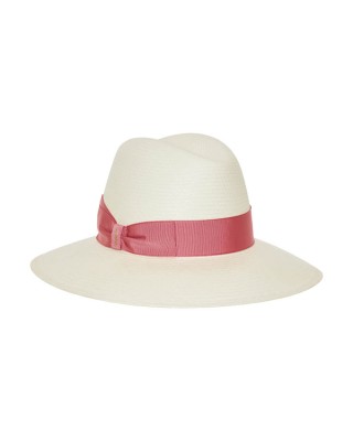 Claudette Panama Fine Wide Brim Rosa