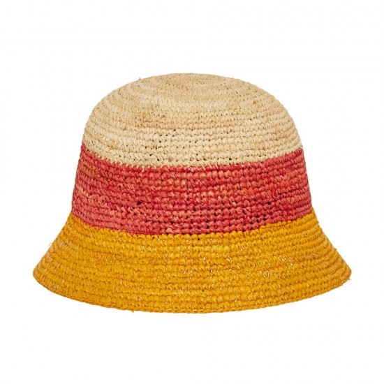 Bucket Piccolo Raffia Crochet Senape