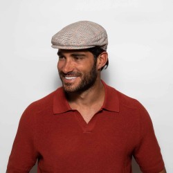 Flat Cap Prince De Galles Μπεζ