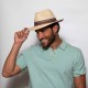 Cuba Fedora Ivory Stripped R Brick Cuba Fedora Ivory Stripped R Brick