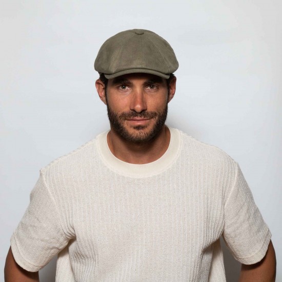 Brooklyn Newsboy Cap Χακί Λινό Brooklyn Newsboy Cap Χακί Λινό