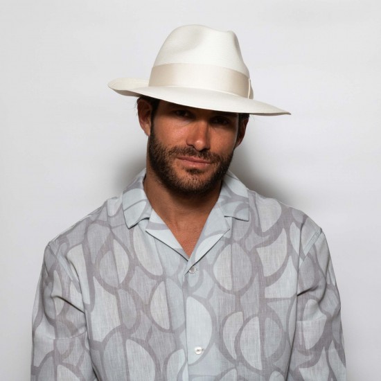Amedeo Fine Panama Wide Brim White R Amedeo Fine Panama Wide Brim White R