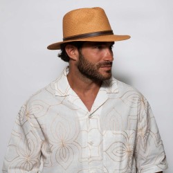 Original Panama Hat Ιντυ Biscuit Leather Band