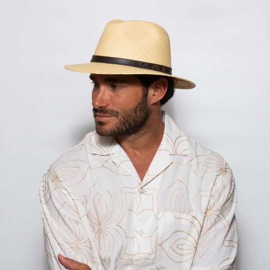 Original Panama Hat Indy Leather Natural Original Panama Hat Indy Leather Natural