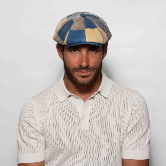 Brooklyn Newsboy Cap Vintage Patchwork Brooklyn Newsboy Cap Vintage Patchwork