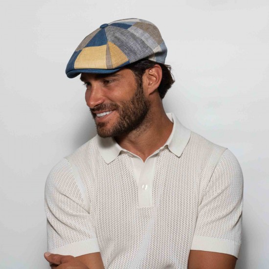 Brooklyn Newsboy Cap Vintage Patchwork Brooklyn Newsboy Cap Vintage Patchwork