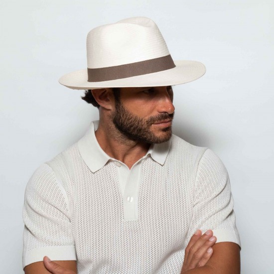 Ψάθινο Fedora Grande Toyo Εκρού Beige R Ψάθινο Fedora Grande Toyo Εκρού Beige R