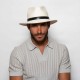 Original Panama Hat Ridge Black Leather Original Panama Hat Ridge Black Leather