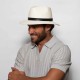 Original Panama Hat Ridge Black Leather Original Panama Hat Ridge Black Leather