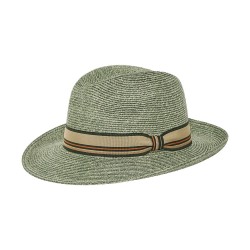 Fedora Green Striped Solévo  