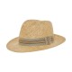 Fedora Piccolo Seagrass Striped Natural R Fedora Piccolo Seagrass Striped Natural R