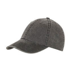 Καπέλο Baseball Washed Cotton Buckle Γκρι Ανθρακί