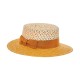 Boater Twisted Raffia Senape