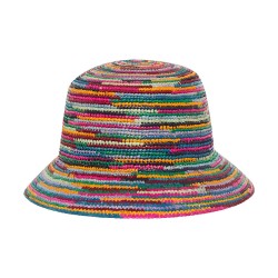 Bucket Cecelia Raffia Multicolor