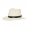 Original Panama Hat Ridge Black Leather