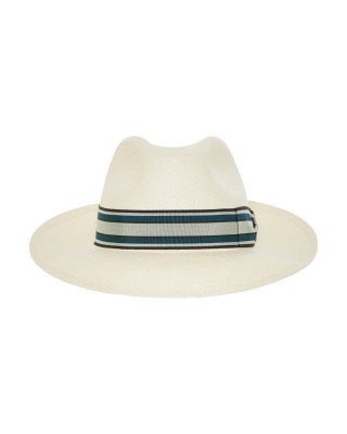 Original Panama Hat Fedora Riviera Ocean Stripe