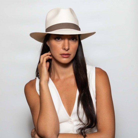 Ψάθινο Fedora Grande Toyo Εκρού Beige R Ψάθινο Fedora Grande Toyo Εκρού Beige R