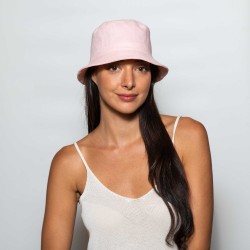 Πάνινο Bucket Linen Ροζ