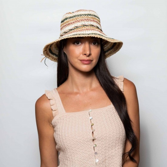 Bucket Woven Sun Hat Καφέ Bucket Woven Sun Hat Καφέ
