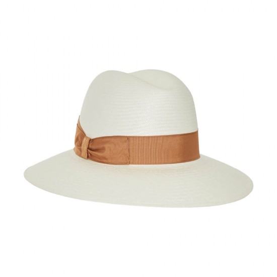 Claudette Panama Fine Wide Brim Beige Claudette Panama Fine Wide Brim Beige