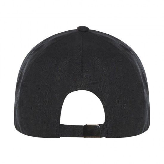 Καπέλο Baseball Linen Buckle Μαύρο