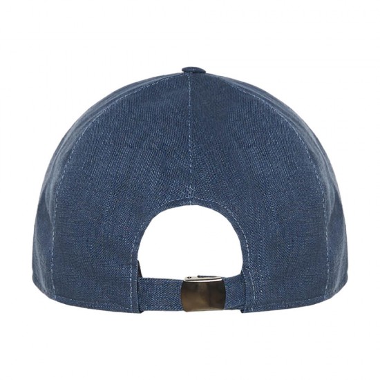Καπέλο Baseball Linen Buckle Μπλε 