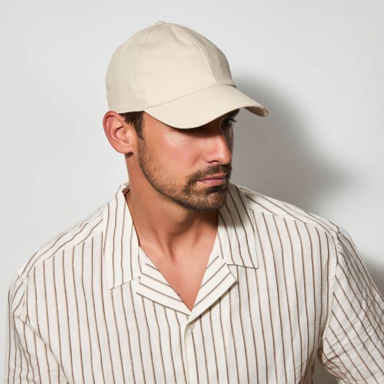 Καπέλο Baseball Linen Buckle Σπαγγί