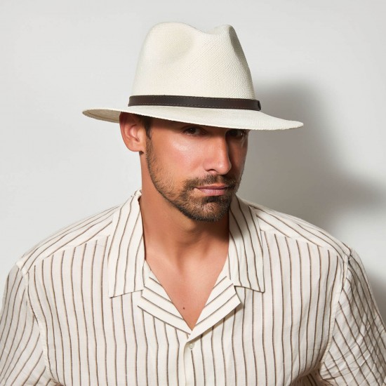 Original Panama Hat Ιντυ Leather
