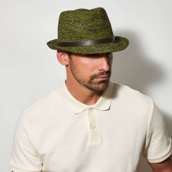 Trilby Raffia Crochet Πράσινο