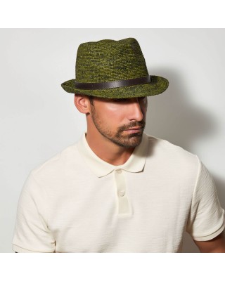 Trilby Raffia Crochet Πράσινο
