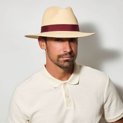 Original Panama Hat Indy Supreme Natural Bordo R
