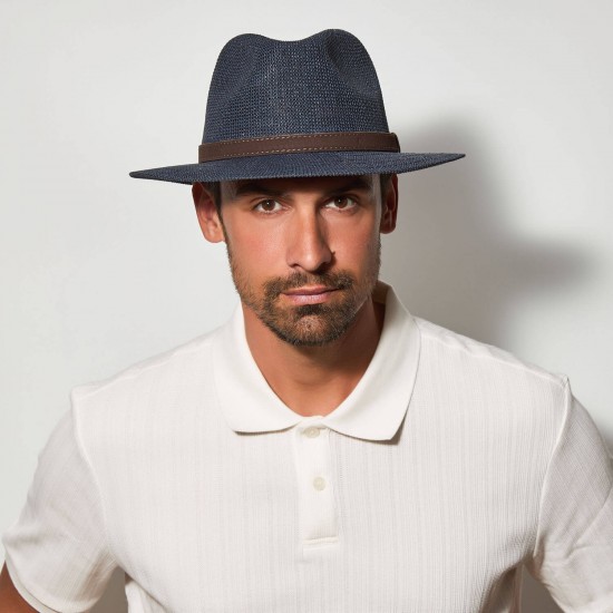 Ιντυ Roll-Up Travel Hat Blue