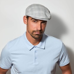 Flat Cap Estate Plaid Light Grey