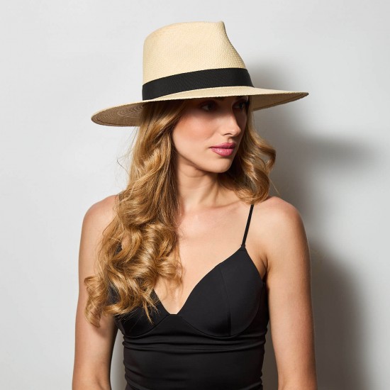 Original Panama Hat Natural Memphis Black R