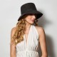Bucket Cecelia Raffia Black