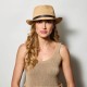 Trilby Raffia Crochet Μπεζ