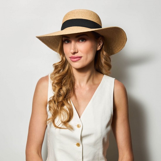 Καπελίνα Wide Brim Raffia Natural