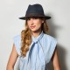 Ιντυ Roll-Up Travel Hat Blue