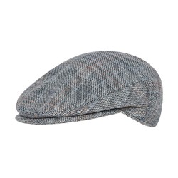 Flat Cap Plaid Stripe Γκρι