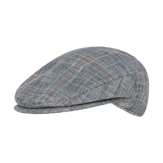 Flat Cap Plaid Stripe Γκρι