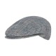 Flat Cap Plaid Stripe Grey