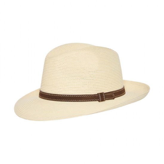 Fedora Εκρού Ζωνάκι Solévo