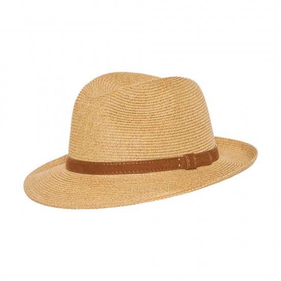 Fedora Μπεζ Ζωνάκι Solévo