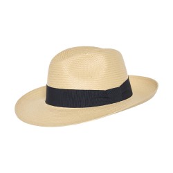 Ψάθινο Fedora Grande Toyo Beige Blue R