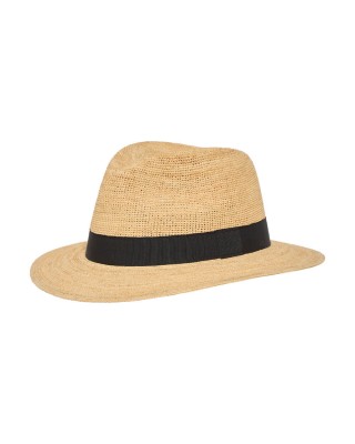Ιντυ Raffia Rollable Natural Black R
